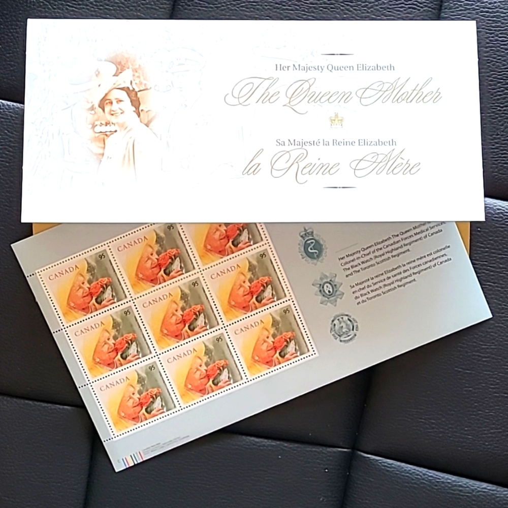 NWT Queen Elizabeth - The Queen Mother stamp set
